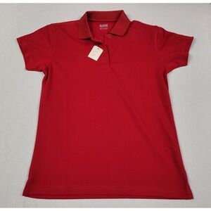 BAW Athletic Wear Short-sleeve Cool-Tek Polo Shirt Red Women's S (New)